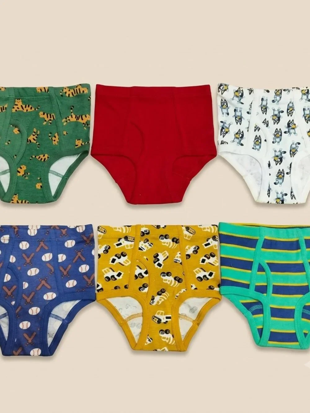 Sports Pack Size S Boys Baseball Sports Bluey Briefs Underwear